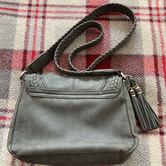 EUC Gray Braid Strap Shoulder Bag - Picture 2 of 5